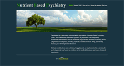 Desktop Screenshot of nutrientbasedpsychiatry.com