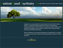 Tablet Screenshot of nutrientbasedpsychiatry.com